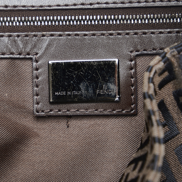 FENDI Zucchino Mamma Forever Shoulder Bag - Picture 6 of 9